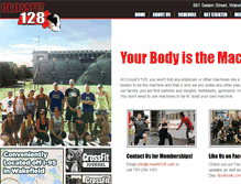 Tablet Screenshot of crossfit128.com